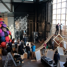 Aufbau des Hochschulforums der PASSAGEN, © Bernd Benninghoff